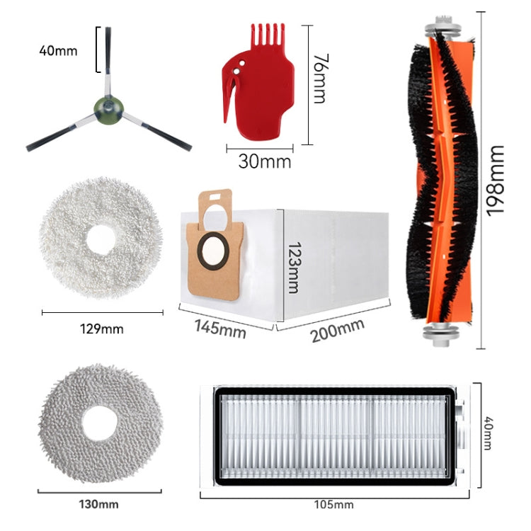 For Dreame L20 Ultra / X20 Pro / X20 Pro Plus Robot Vacuum Accessories 1 Roller Brush - For Xiaomi Accessories by buy2fix | Online Shopping UK | buy2fix