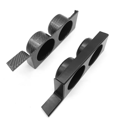 For BMW 5 Series E39/528i/530i/M5 Left-hand Drive Car Central Control Cup Holder, Color: Carbon Grain With Groove - Car Drink Holders by buy2fix | Online Shopping UK | buy2fix