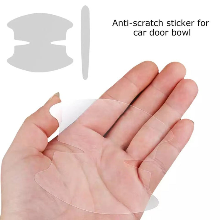 Car Door Handle Anti-scratch Protection Transparent Stickers Anti-collision Strips, Specifications: 4pcs Handle - Auto Film by buy2fix | Online Shopping UK | buy2fix