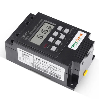 SINOTIMER TM616B-4 12V 30A Weekly Programmable Digital Timer Switch Relay Control - Switch by SINOTIMER | Online Shopping UK | buy2fix