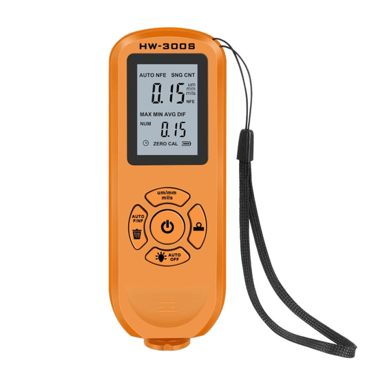 HW-300S High Precision Coating Thickness Gauge Anti-skid Paint Film Gauge(Orange Vertical Screen) - Coating Thickness Gauge by buy2fix | Online Shopping UK | buy2fix