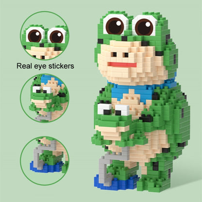 855pcs /Box Children Educational Assembly Small Frogs Building Blocks Toy(Salute) - Building Blocks by buy2fix | Online Shopping UK | buy2fix