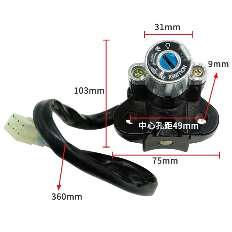 For Suzuki GSX-R600/GSX-R750/GSF600/GSF1200 Ignition Lock - Replacement Parts by buy2fix | Online Shopping UK | buy2fix