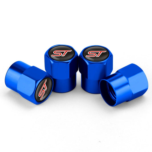 4pcs /Set Car Valve Cap Motorcycle Tire Decoration, Color: Blue - Tire Valve Caps by buy2fix | Online Shopping UK | buy2fix