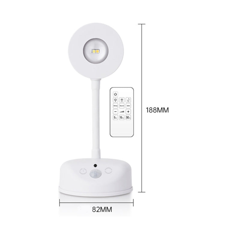 Rechargeable LED Motion Sensor Wireless Spotlight With Remote Control 1200mAH White - Sensor LED Lights by buy2fix | Online Shopping UK | buy2fix