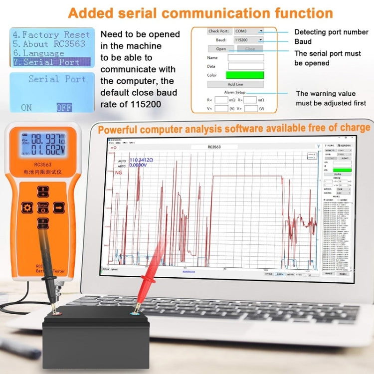 High-Precision Battery Voltage Internal Resistance Tester, Specifications: Host - Battery & Resistance Tester by buy2fix | Online Shopping UK | buy2fix