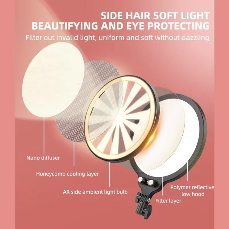 12.6 Inch Full-Screen Selfie Ring Light Tripod Set For Live Stream, Spec: 55cm Overhead Shot - Selfie Light by buy2fix | Online Shopping UK | buy2fix