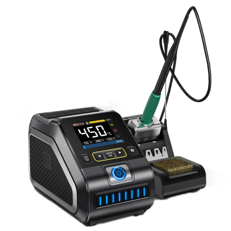 FNIRSI 200W Intelligent Constant Temperature Electric Soldering Iron Station, Set: US Plug F245 B Head - Electric Soldering Iron by FNIRSI | Online Shopping UK | buy2fix