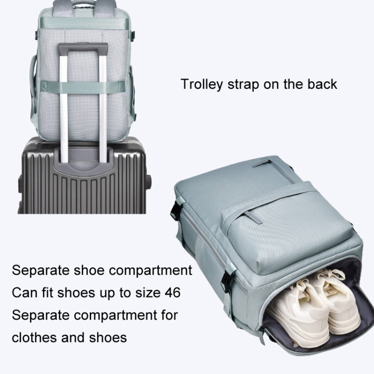 WEIXIER B723 Large Capacity Travel Backpack Simple Computer Bag(Light Blue) - Double-shoulder Bags by WEIXIER | Online Shopping UK | buy2fix