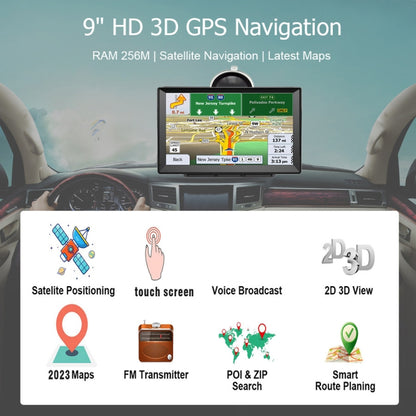 9 Inch 8G/256M Car GPS Navigator With Large Screen Capacitive Bluetooth Map, Area: Middle East Map - Car MP3 & MP4 & MP5 by buy2fix | Online Shopping UK | buy2fix