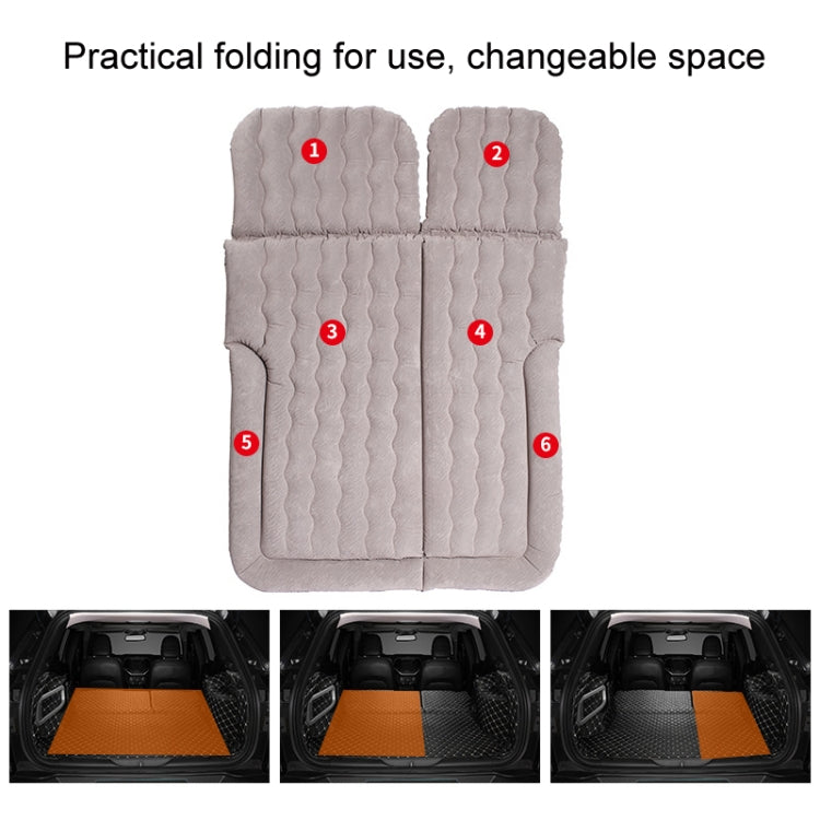 Inflatable Mattress For Car Travel SUV Rear Seat/Trunk, Color: Gray Dual-purpose Long Pier - Seat Accessories by buy2fix | Online Shopping UK | buy2fix