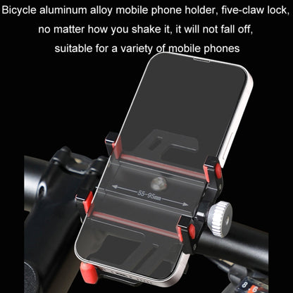 Aluminum Alloy Motorcycle Bicycle Navigation Mobile Phone Holder(Orange) - Holder by buy2fix | Online Shopping UK | buy2fix