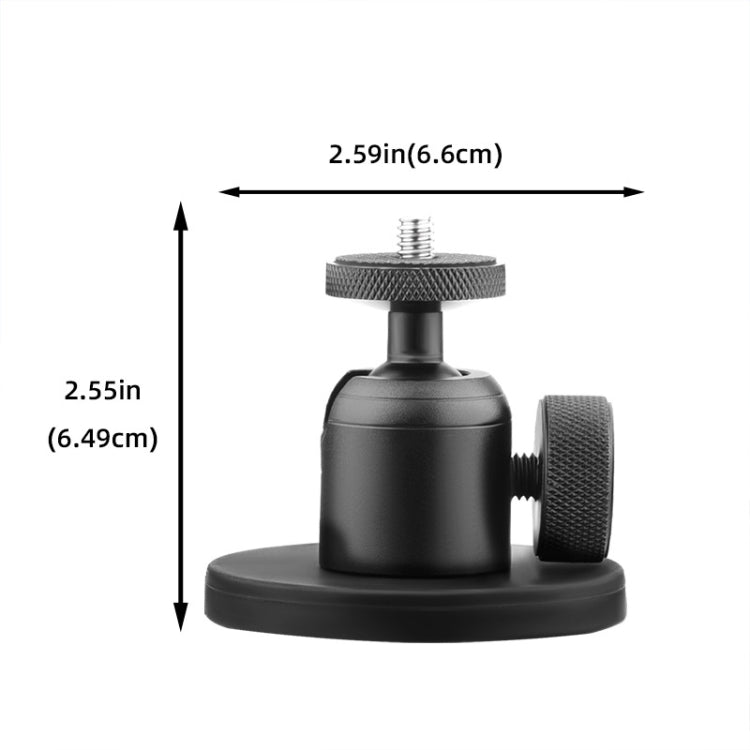 Magnetic Aluminum Alloy Ball Head Mount for Sports Cameras and Mobile Phones - Connection Mount by buy2fix | Online Shopping UK | buy2fix