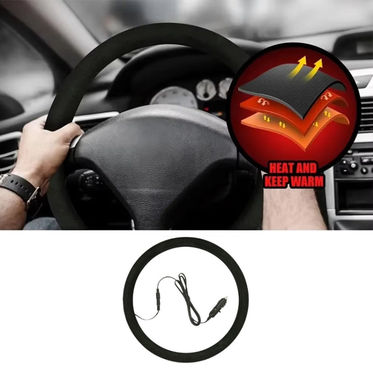 38cm Rayhong Universal Car Quick-heating Heated Steering Wheel Cover - Steering Wheel Accessories by buy2fix | Online Shopping UK | buy2fix