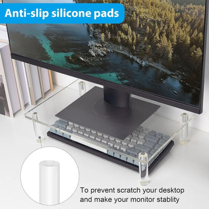 YX136 Desktop Acrylic Laptop / Printer Raised Stand - Laptop Stand by buy2fix | Online Shopping UK | buy2fix