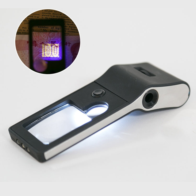 3X 10X Magnifier 55X Microscope Loupe With LED & UV Light - Hand Held Style by buy2fix | Online Shopping UK | buy2fix