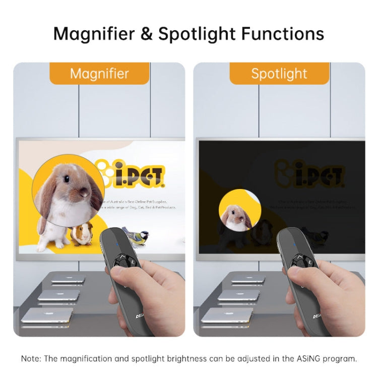 ASiNG A81 PPT Page Turning Clicker With Timing Function & 32G 3-in-1 USB Receiver, Color: Red Light -  by ASiNG | Online Shopping UK | buy2fix