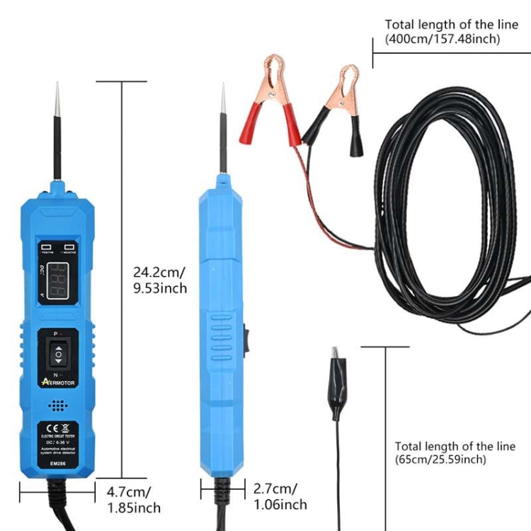 EM286 Multifunctional Car Circuit Electrical System Driving Test Pen, Style: Blue 4m - Electronic Test by buy2fix | Online Shopping UK | buy2fix