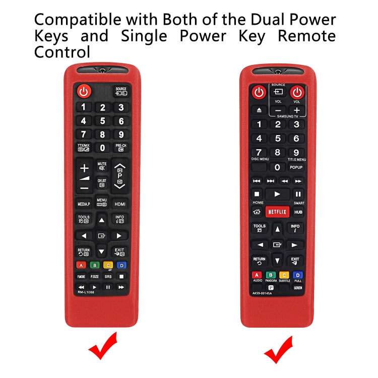 For Samsung BN59-01199F / AK59-00172A / BN59-01175C Remote Control Silicone Protective Cover(Fluorescent Green) - Remote Control Covers by buy2fix | Online Shopping UK | buy2fix