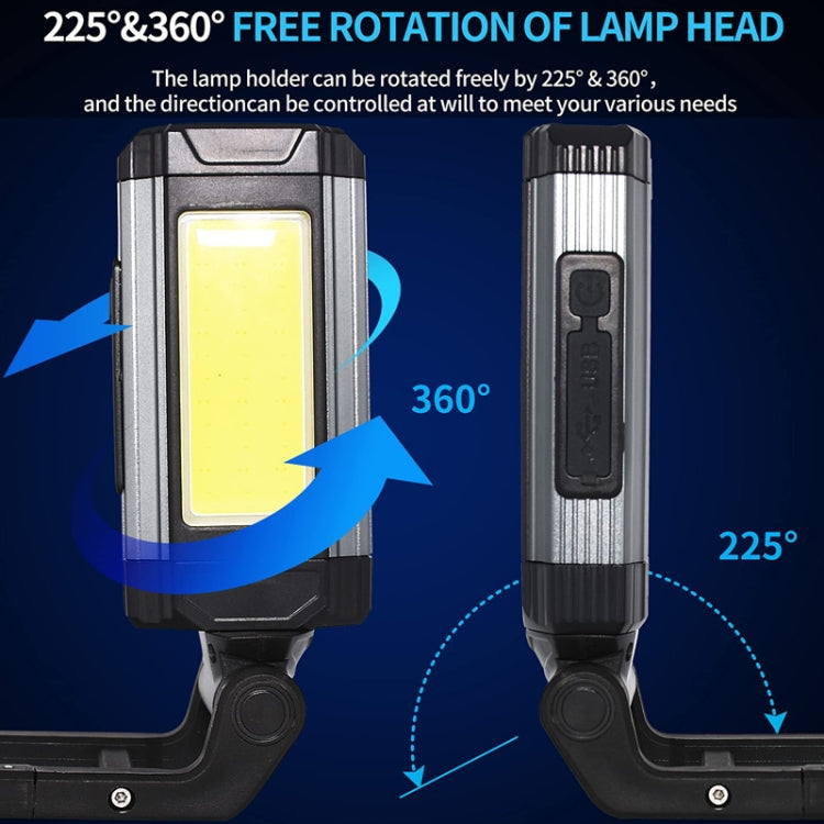 E-SMARTER K011 USB Rechargeable Repair Light With Magnet COB Strong Light Flashlight, Style: A Foldable Red - Other Tools by E-SMARTER | Online Shopping UK | buy2fix