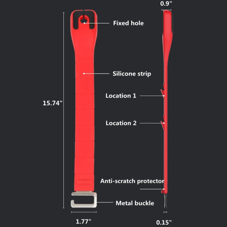 Adjustable Silicone Car Seat Back Storage Hook(Red) - Auto Fastener & Clips by buy2fix | Online Shopping UK | buy2fix