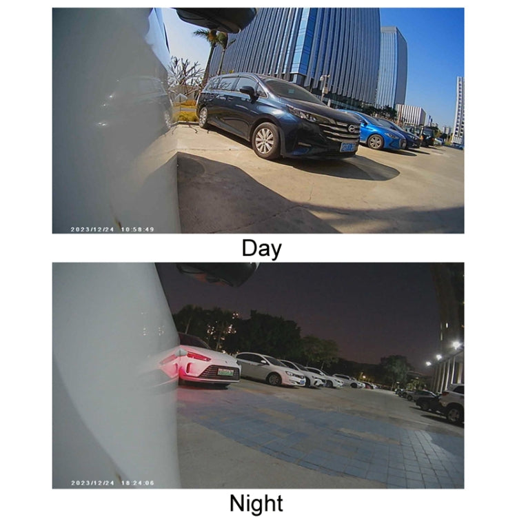 Punch-Free Car Imaging Side View Blind Spot Car Universal Night Vision Camera, Specifications: CVBS Silver - Rear View Cameras by buy2fix | Online Shopping UK | buy2fix