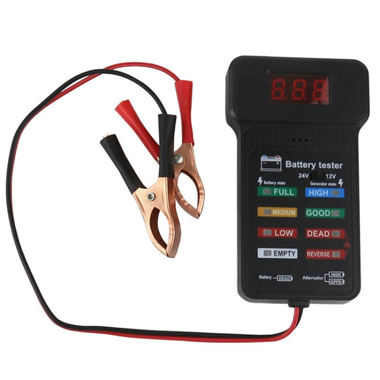 12/24V Battery Tester Car Battery Checker Electricity Capacity Tester - Electronic Test by buy2fix | Online Shopping UK | buy2fix