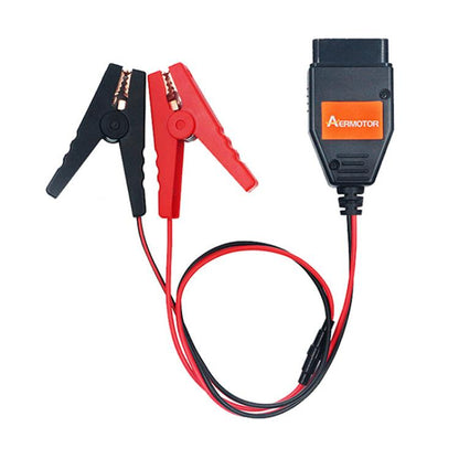 AERMOTOR Car ECU OBD2 Connector Battery Charging Clip Emergency Power Off Protector(Red Black) - Booster Cable & Clip by AERMOTOR | Online Shopping UK | buy2fix