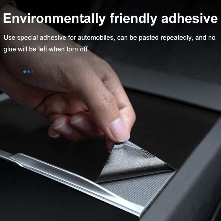 For Tesla Model 3 Renewed Center Console Panel Protection Sticker, Color: Horizontal Wood Grain - Car Interior Mouldings by buy2fix | Online Shopping UK | buy2fix