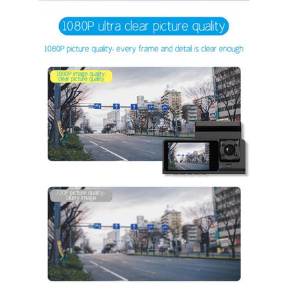 G71 HD 1080P Three-Lens 2.0-Inch Infrared Night Vision Driving Recorder, Spec: No WIFI - Car DVRs by buy2fix | Online Shopping UK | buy2fix