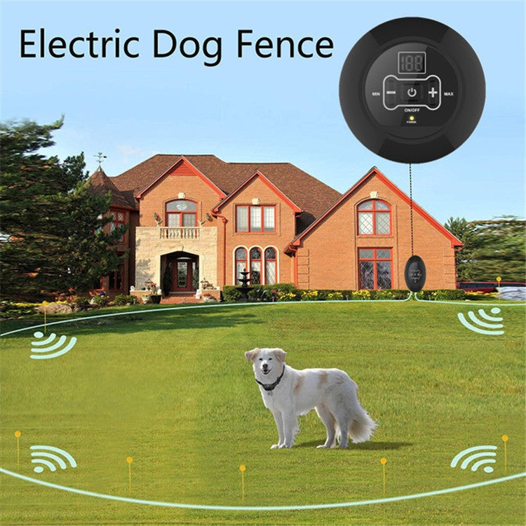 Electronic Fence Wireless Pet Training Device Bark Stop, Plug Type:AU  Plug(With 1 Collar) - Training Aids by buy2fix | Online Shopping UK | buy2fix