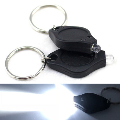 2 PCS Mini Pocket Keychain Flashlight Micro LED Squeeze Light Outdoor Camping Ultra Bright Emergency Key Ring Light Torch Lamp(White) - Camping Lighting by buy2fix | Online Shopping UK | buy2fix