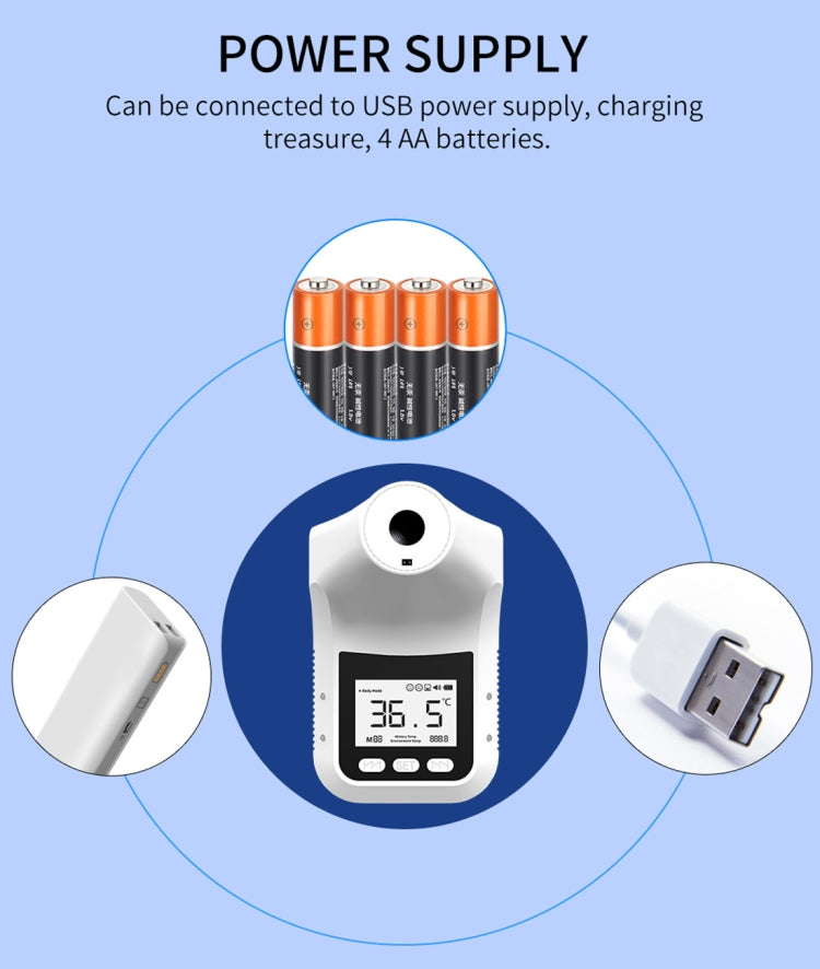 K3 Pro Handsfree Non-contact Forehead Body Light-sensitive Distance Sensor Infrared Thermometer, 2.8 inch LCD Display Screen - Infra-red Thermoscope by buy2fix | Online Shopping UK | buy2fix