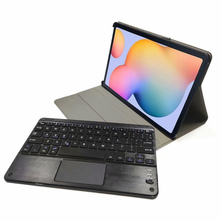 DY-M10ReL-C 2 in 1 Removable Bluetooth Keyboard + Protective Leather Tablet Case with Touchpad & Holder for Lenovo Tab M10 FHD REL(Black) - Lenovo Keyboard by buy2fix | Online Shopping UK | buy2fix