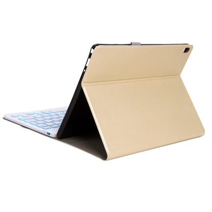 M10S 2 in 1 Removable Bluetooth Keyboard + Leather Tablet Case with Backlight & Holder for Lenovo Tab M10 TB-X505X (Gold) - Lenovo Keyboard by buy2fix | Online Shopping UK | buy2fix