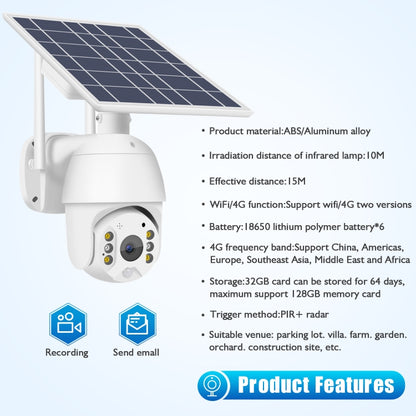 T16 1080P Full HD Solar Powered WiFi Camera, Support PIR Alarm, Night Vision, Two Way Audio, TF Card - Security by buy2fix | Online Shopping UK | buy2fix