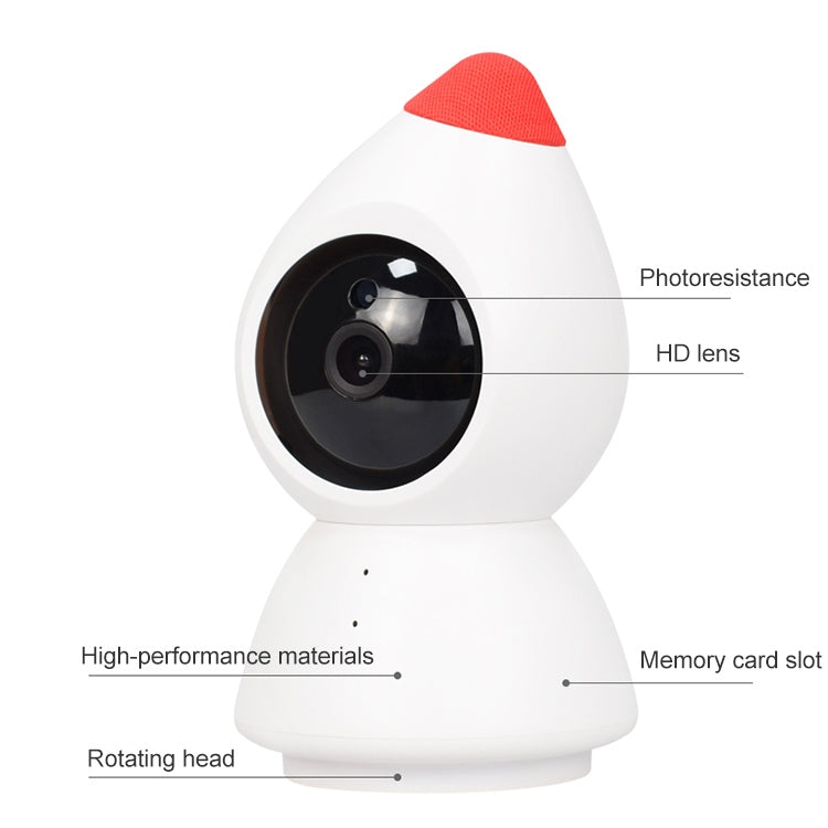 YT43 2 Million Pixels HD Wireless Indoor Home Little Red Riding Hood Camera, Support Motion Detection & Infrared Night Vision & Micro SD Card(US Plug) - Security by buy2fix | Online Shopping UK | buy2fix