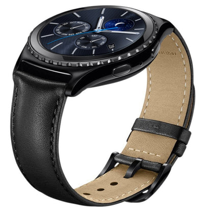 For Samsung Gear S3 Classical Genuine Leather Watch Band - Smart Wear by buy2fix | Online Shopping UK | buy2fix