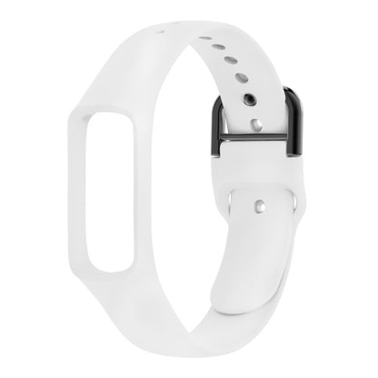 Smart Watch Pure Color Silicone Watch Band for Galaxy Fit-e (White) - Smart Wear by buy2fix | Online Shopping UK | buy2fix