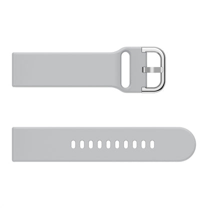 Smart Watch Electroplated Buckle Watch Band for Galaxy Watch Active (Grey) - Smart Wear by buy2fix | Online Shopping UK | buy2fix