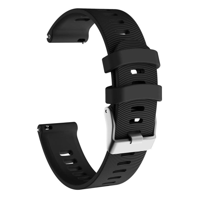 Smart Watch Silicone Watch Band for Garmin Forerunner 245(Black) - Smart Wear by buy2fix | Online Shopping UK | buy2fix