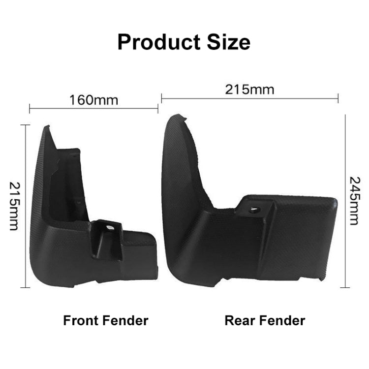 For Subaru XV 2018-2021 4pcs/Set Car Auto Soft Plastic Splash Flaps Fender Guard - Mudguards by buy2fix | Online Shopping UK | buy2fix