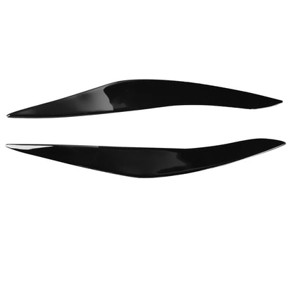 Pair Car Lamp Eyebrow Soft Decorative Sticker for BMW 5 Series F10 2010-2013(Black) - In Car by buy2fix | Online Shopping UK | buy2fix