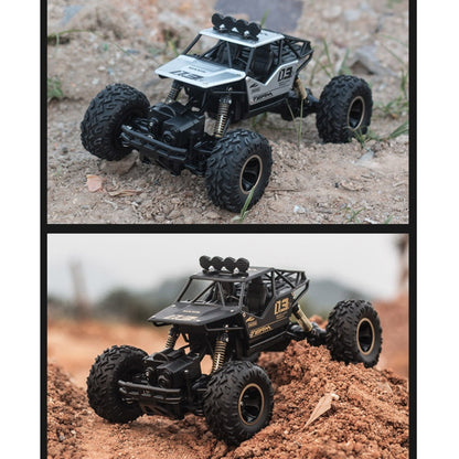 HD6026 1:16 Large Alloy Climbing Car Mountain Bigfoot Cross-country Four-wheel Drive Remote Control Car Toy, Size: 28cm(Black) - RC Cars by buy2fix | Online Shopping UK | buy2fix