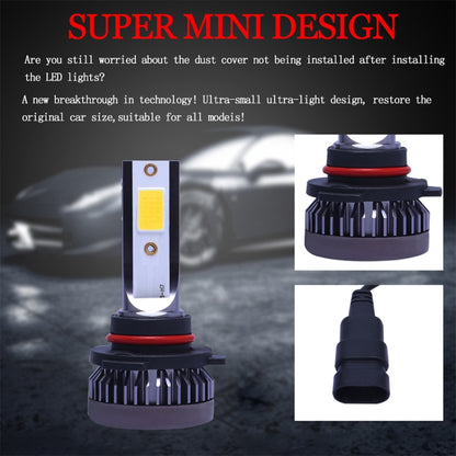 2 PCS H1 DC9-36V / 36W / 3000K / 6000LM IP68 Car / Motorcycle Mini COB LED Headlight Lamps / Fog Light(Gold Light) - LED Headlamps by buy2fix | Online Shopping UK | buy2fix