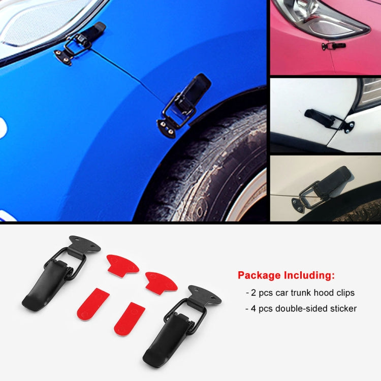 EA059 2 PCS Car Modification Accessories Universal Iron Bumper Safety Fixed Buckle, Size: 26.7 x 80mm - Decorative Strip by buy2fix | Online Shopping UK | buy2fix