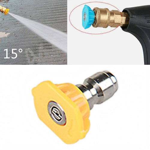 High Pressure Car Wash Gun Jet Nozzle Washer Accessories, Nozzle Angle: 15 Degree - Car Washer & Accessories by buy2fix | Online Shopping UK | buy2fix