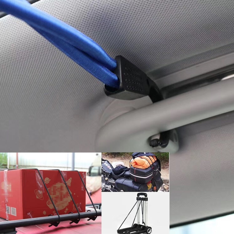 Reusable Car Fastening Rope Car Adjustable Elastic Rope Trunk Storage Hooks Strap Fastening Vehicle Fastening Rope, Length: 1.2m(Blue) - Auto Fastener & Clips by buy2fix | Online Shopping UK | buy2fix