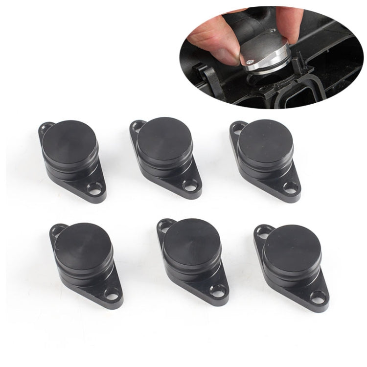 6 PCS 33mm Swirl Flap Flaps Delete Removal Blanks Plugs for BMW M57 (6-cylinder)(Black) - In Car by buy2fix | Online Shopping UK | buy2fix