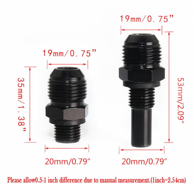 2 PCS Car Transmission Oil Cooler Adapters  AN8-1/4NPS Threaded Joints - In Car by buy2fix | Online Shopping UK | buy2fix